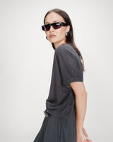 T-shirt oversize en modal marine Parma