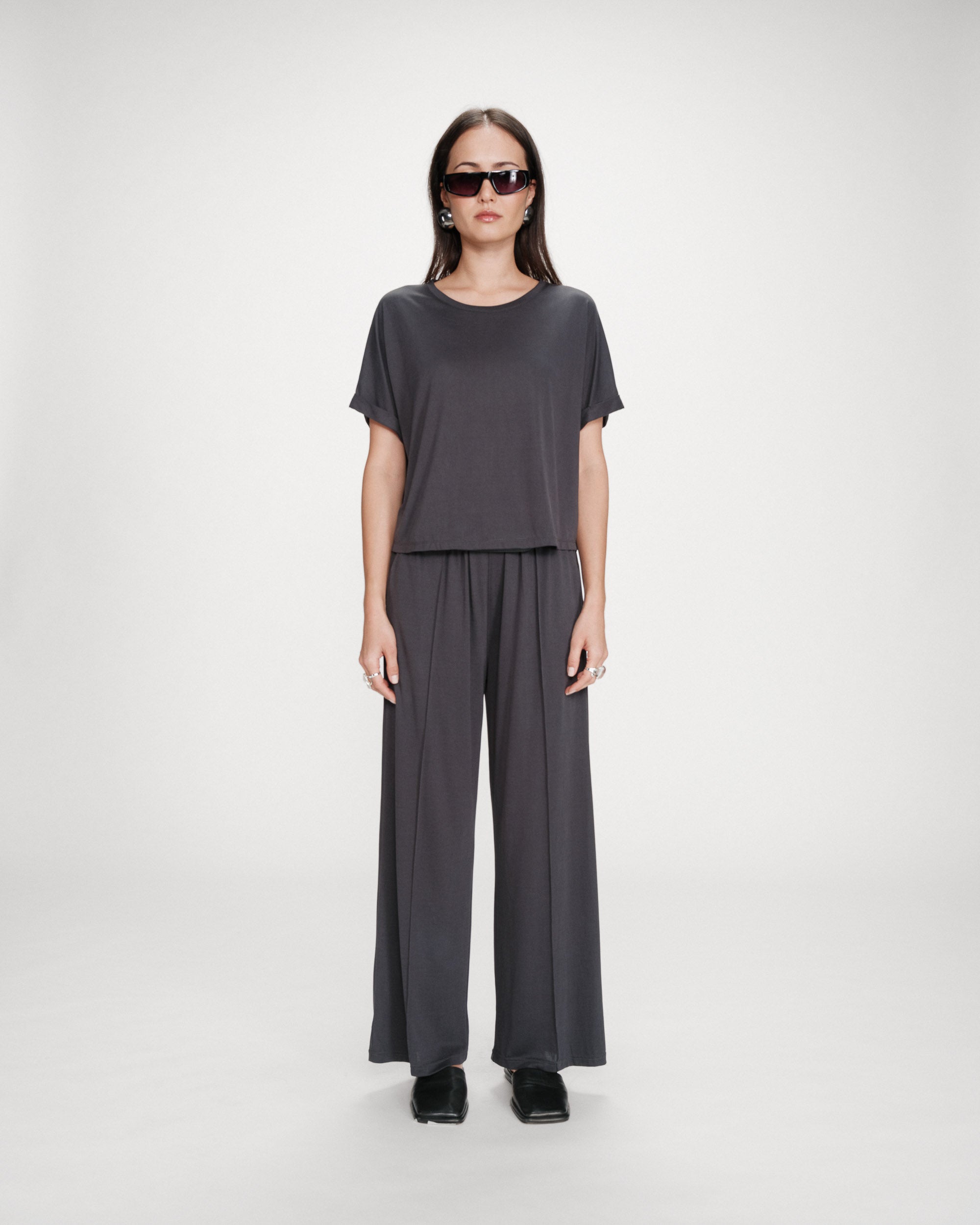 T-shirt oversize en modal marine Parma