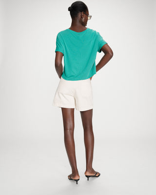 T-shirt oversize en modal vert Parma