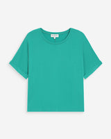 T-shirt oversize en modal vert Parma