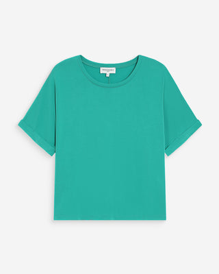 T-shirt oversize en modal vert Parma