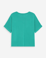 T-shirt oversize en modal vert Parma