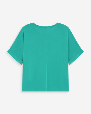 T-shirt oversize en modal vert Parma