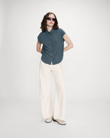 Linen shirt emeraude Perez