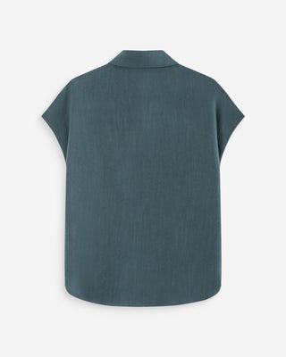 Chemise en lin emeraude Perez