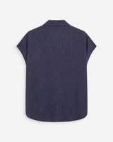 Chemise en lin marine Perez