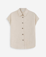 Chemise en lin sable Perez