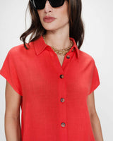 Chemise en lin sanguine Perez