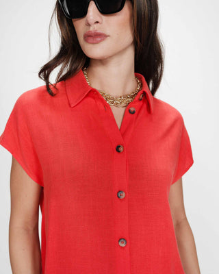 Chemise en lin sanguine Perez