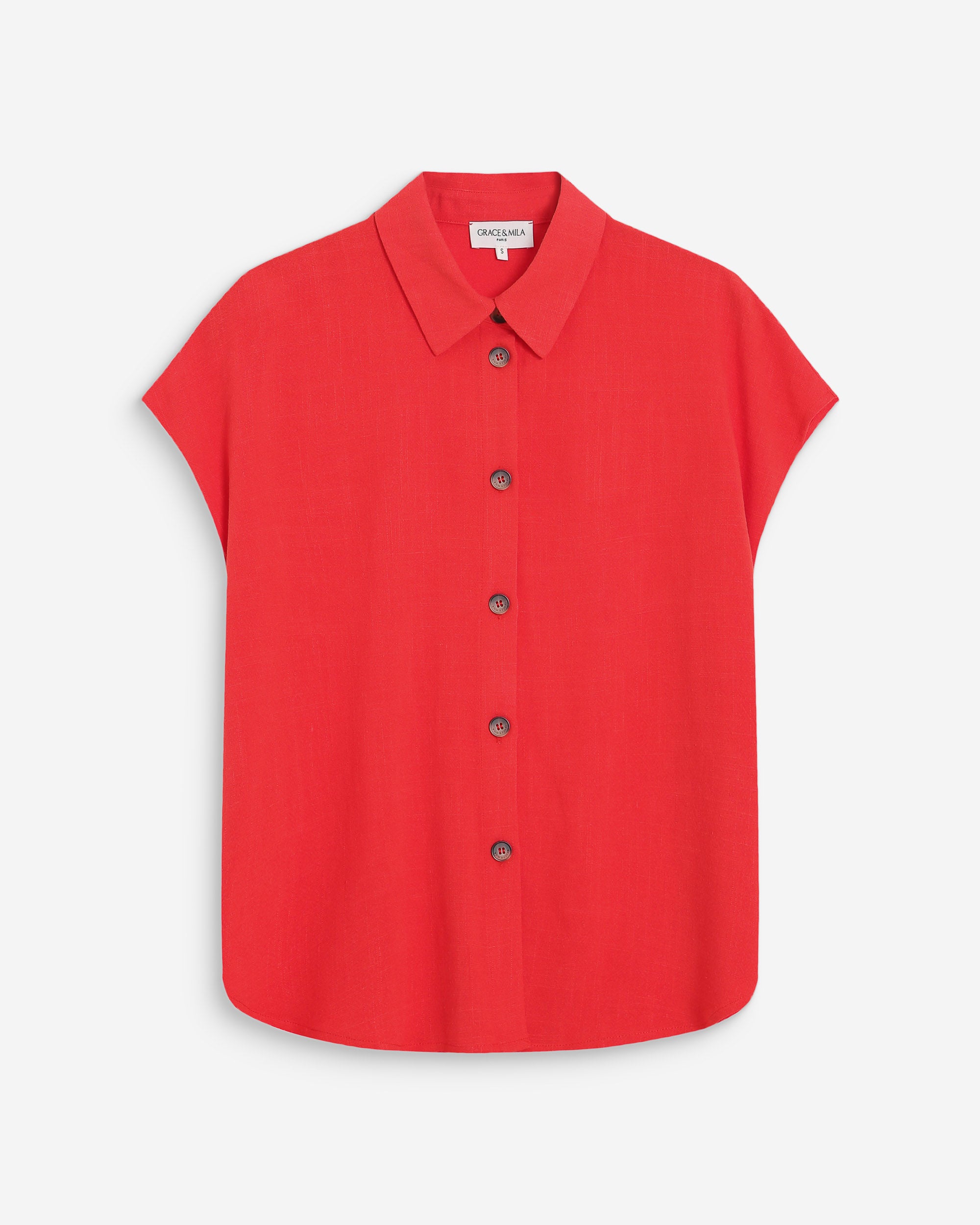 Chemise en lin sanguine Perez