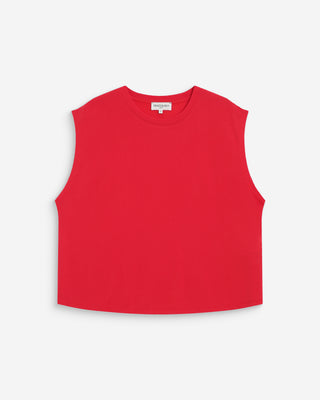 Camiseta amplia sin mangas de modal fuchsia Rimbaud