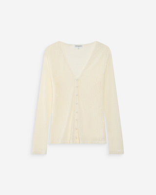 Top en dentelle ecru Venezia