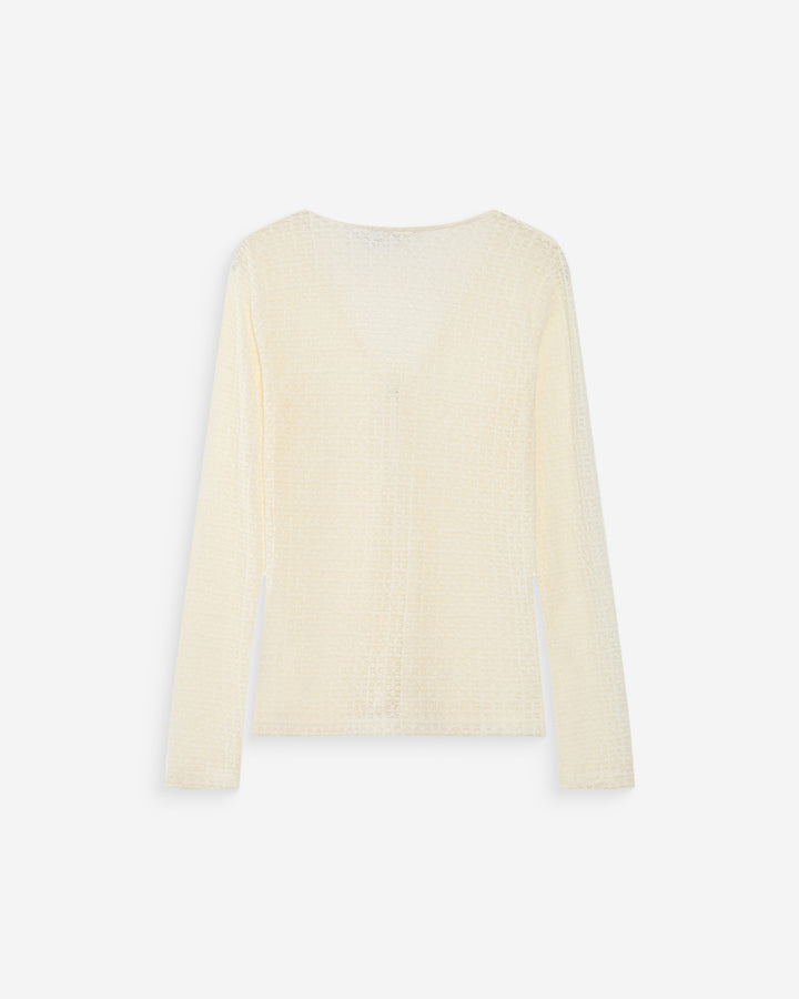 Top en dentelle ecru Venezia