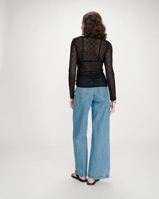 Top en dentelle noir Venezia