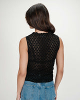 Top de encaje noir Vintie