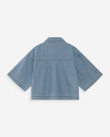 Chemise courte en jean stripedblue Vita