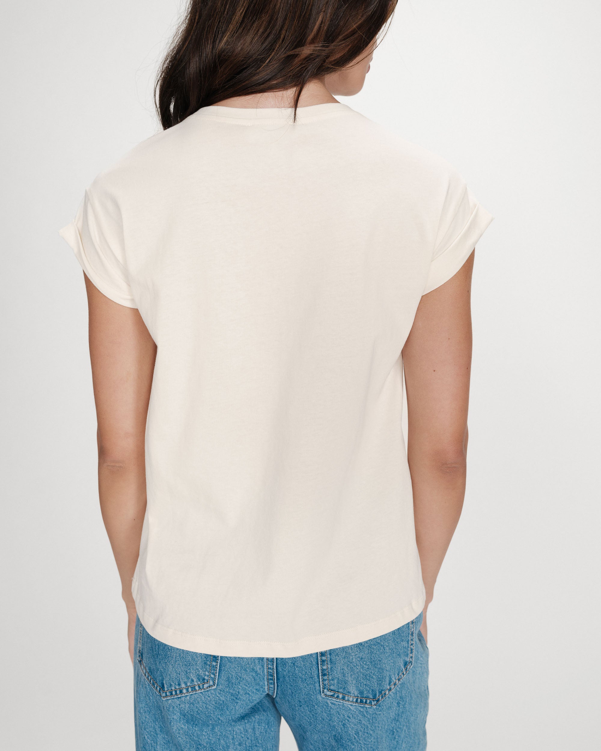 Camiseta de algodón con mensaje chocolat Vico