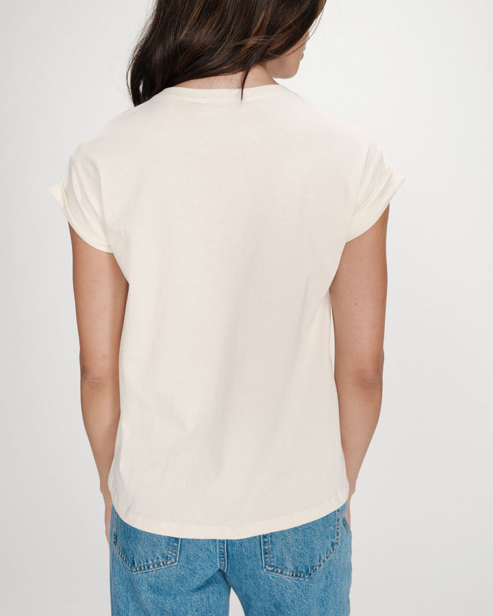 Camiseta de algodón con mensaje chocolat Vico