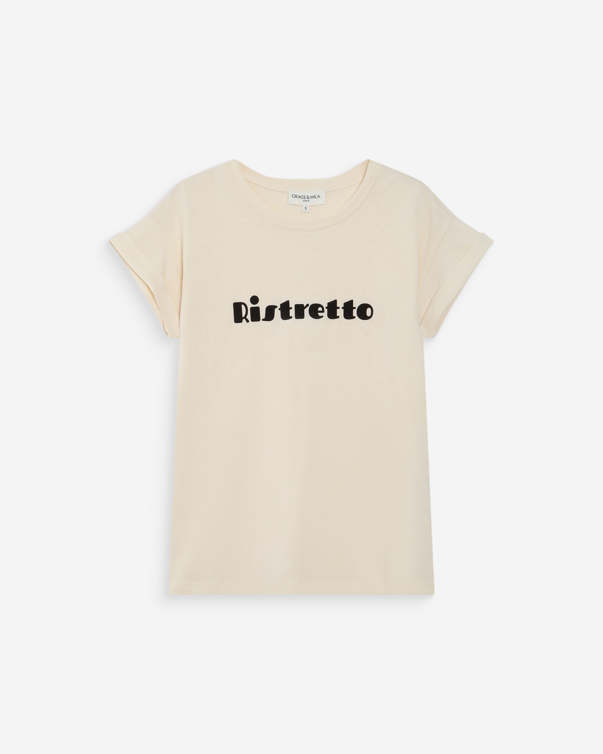 T-shirt à message imprimé chocolat Vico