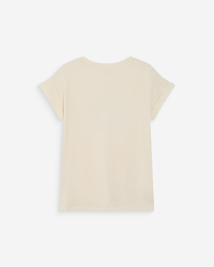 Camiseta de algodón con mensaje chocolat Vico