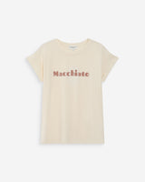 T-shirt à message imprimé mocha Vico