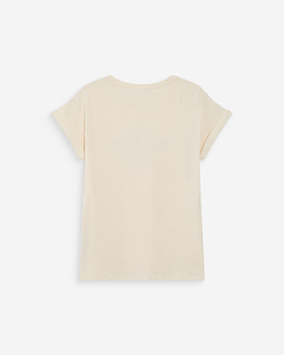 T-shirt à message imprimé mocha Vico