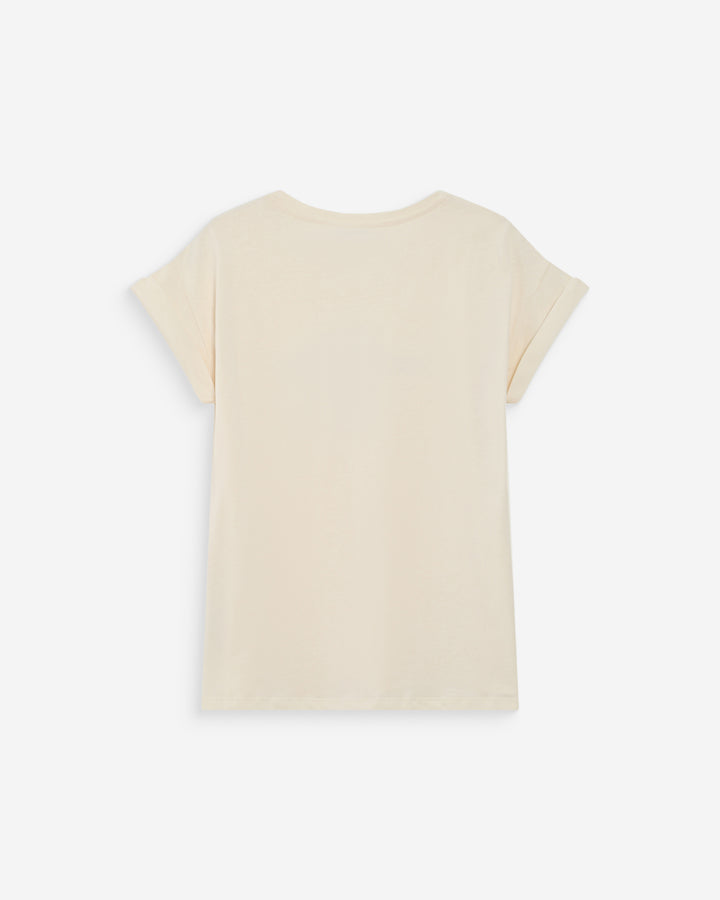 Camiseta de algodón con mensaje mocha Vico