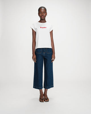 T-shirt à message imprimé rouge Vico