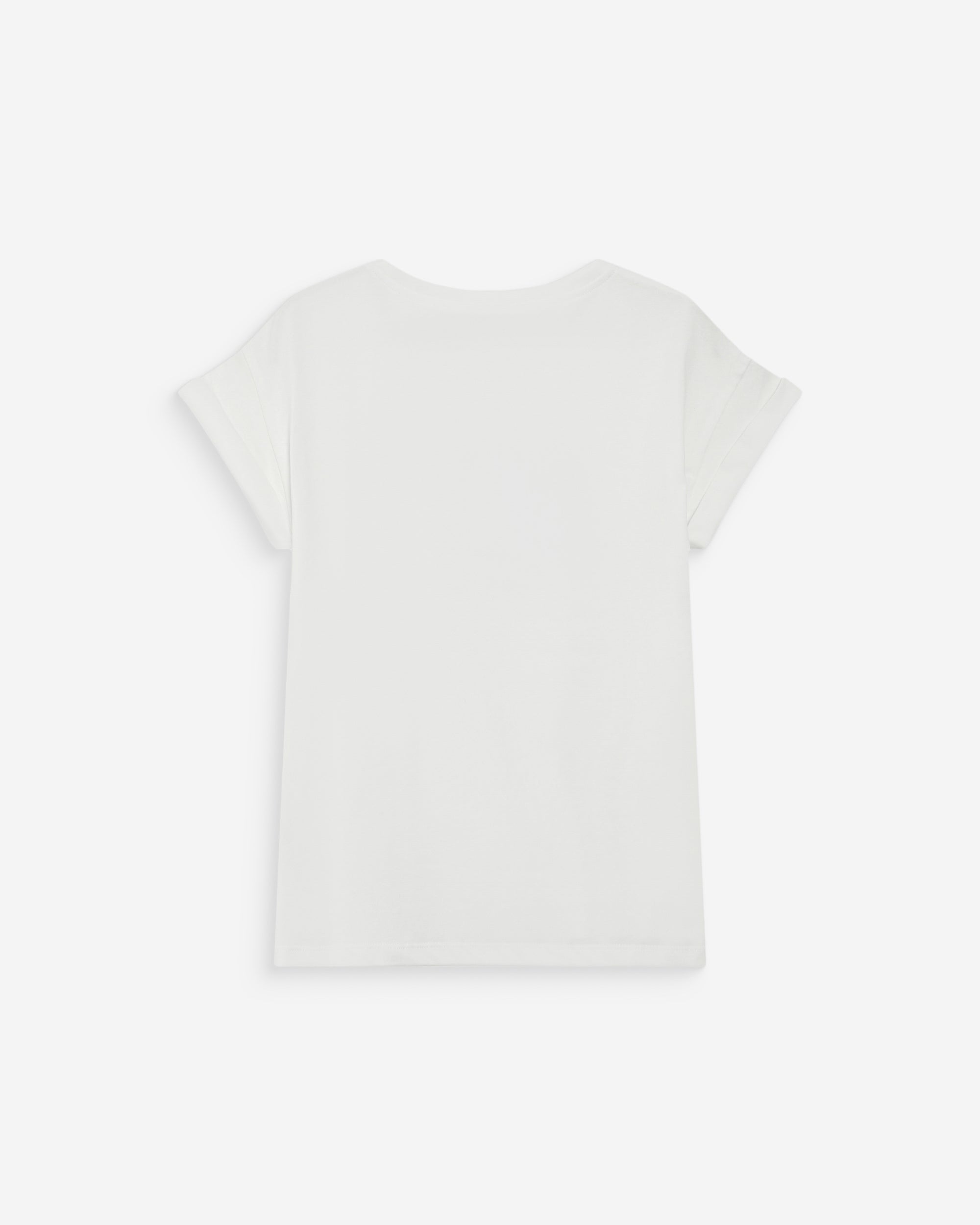 Camiseta de algodón con mensaje rouge Vico