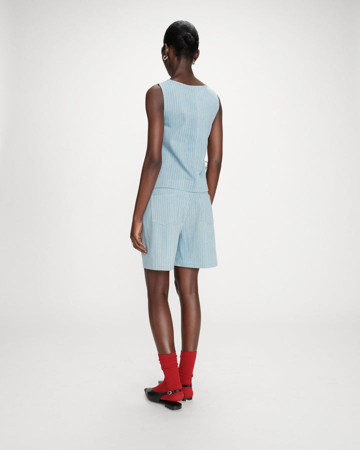 Top de denim rayas stripedblue Vendome