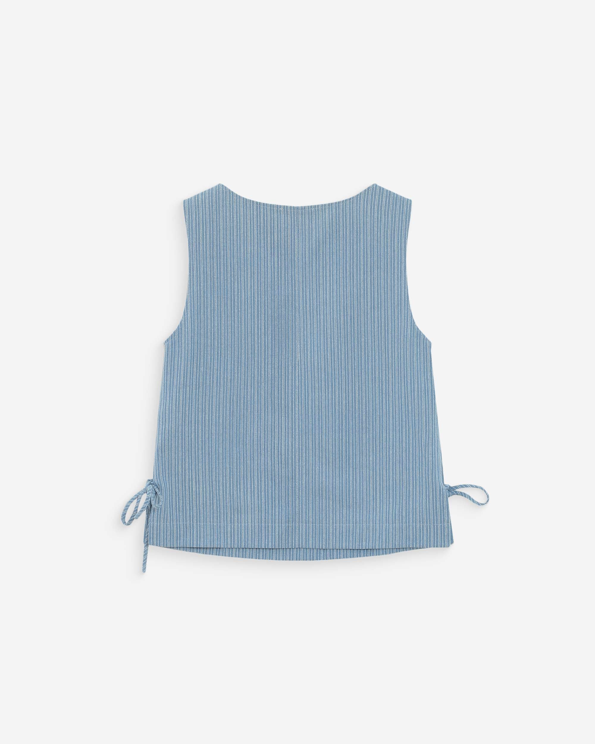 Top en denim rayé stripedblue Vendome