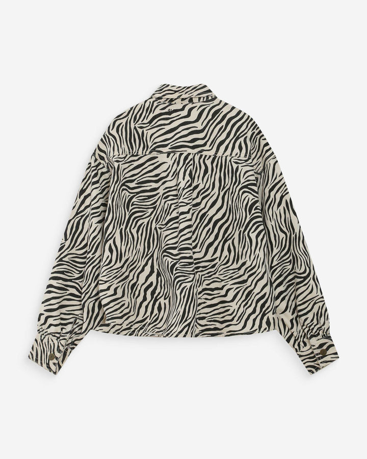 Veste oversize imprimée zebre Vana