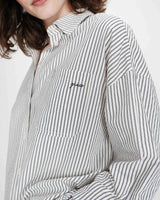 Chemise oversize rayée marine Vipera
