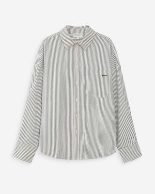 Chemise oversize rayée marine Vipera