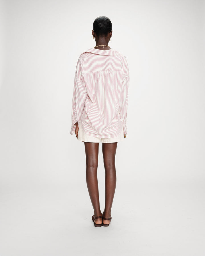 Camisa oversize de rayas pivoine Vipera