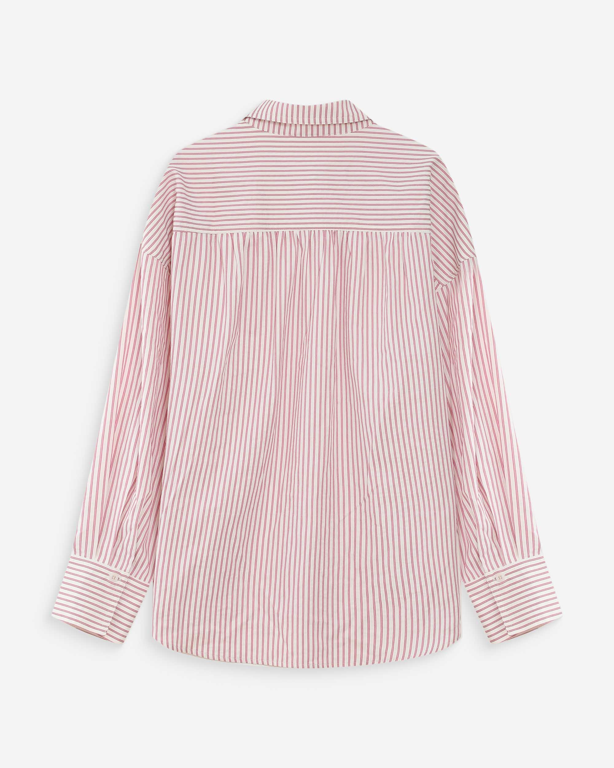 Chemise oversize rayée pivoine Vipera