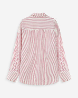 Chemise oversize rayée pivoine Vipera