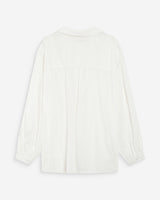Chemise oversize en coton ivoire Vibes