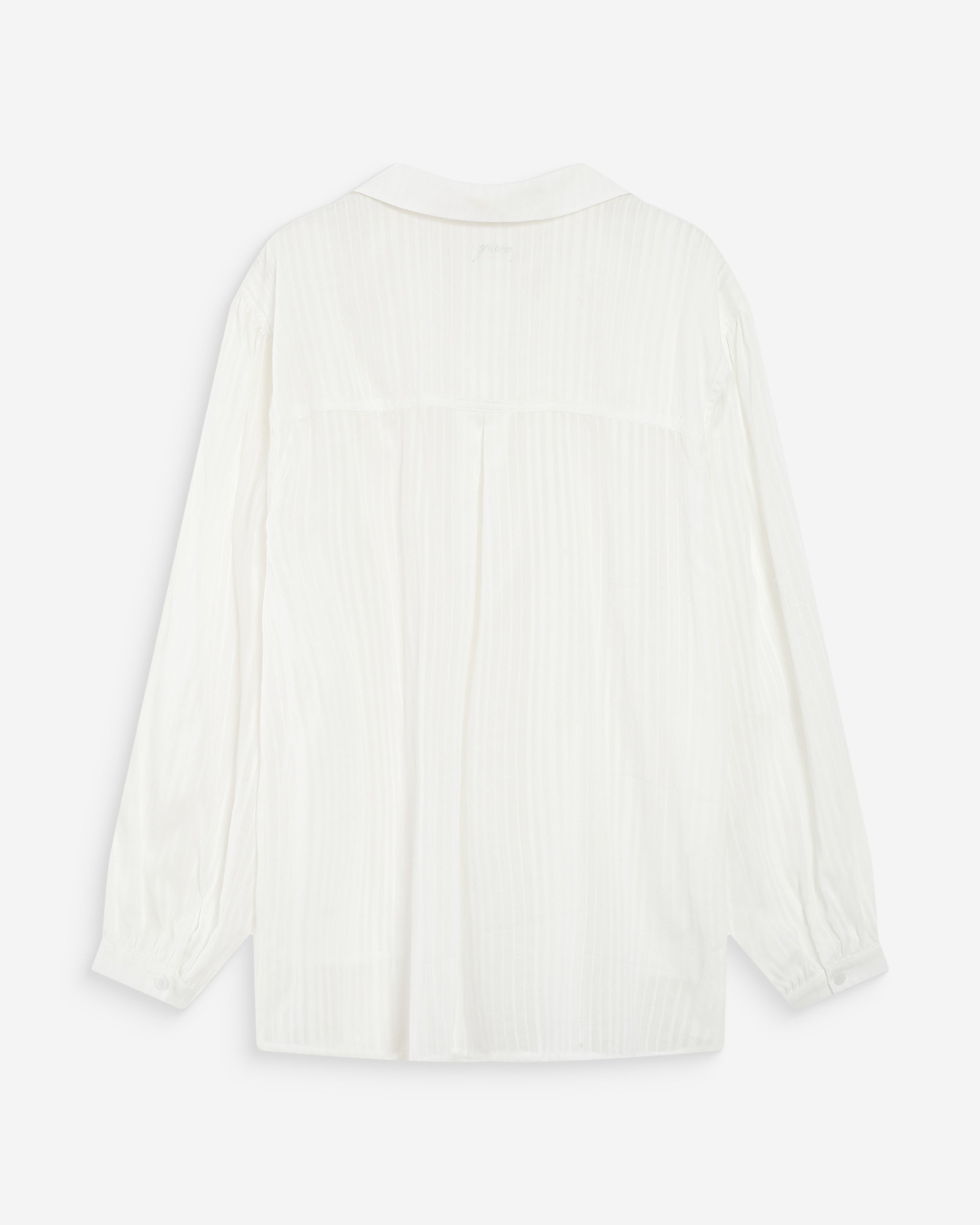 Chemise oversize en coton ivoire Vibes