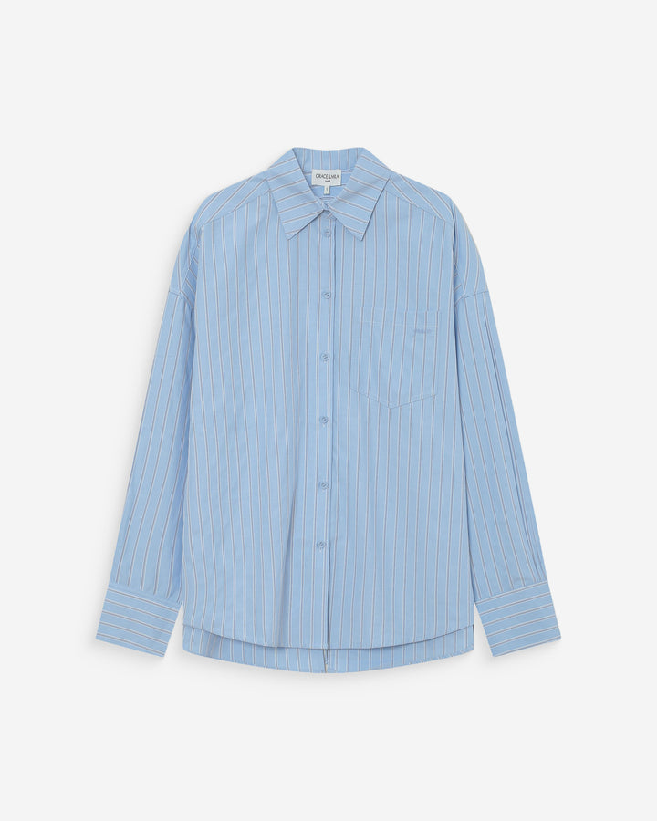 Chemise oversize bleuet Valerie