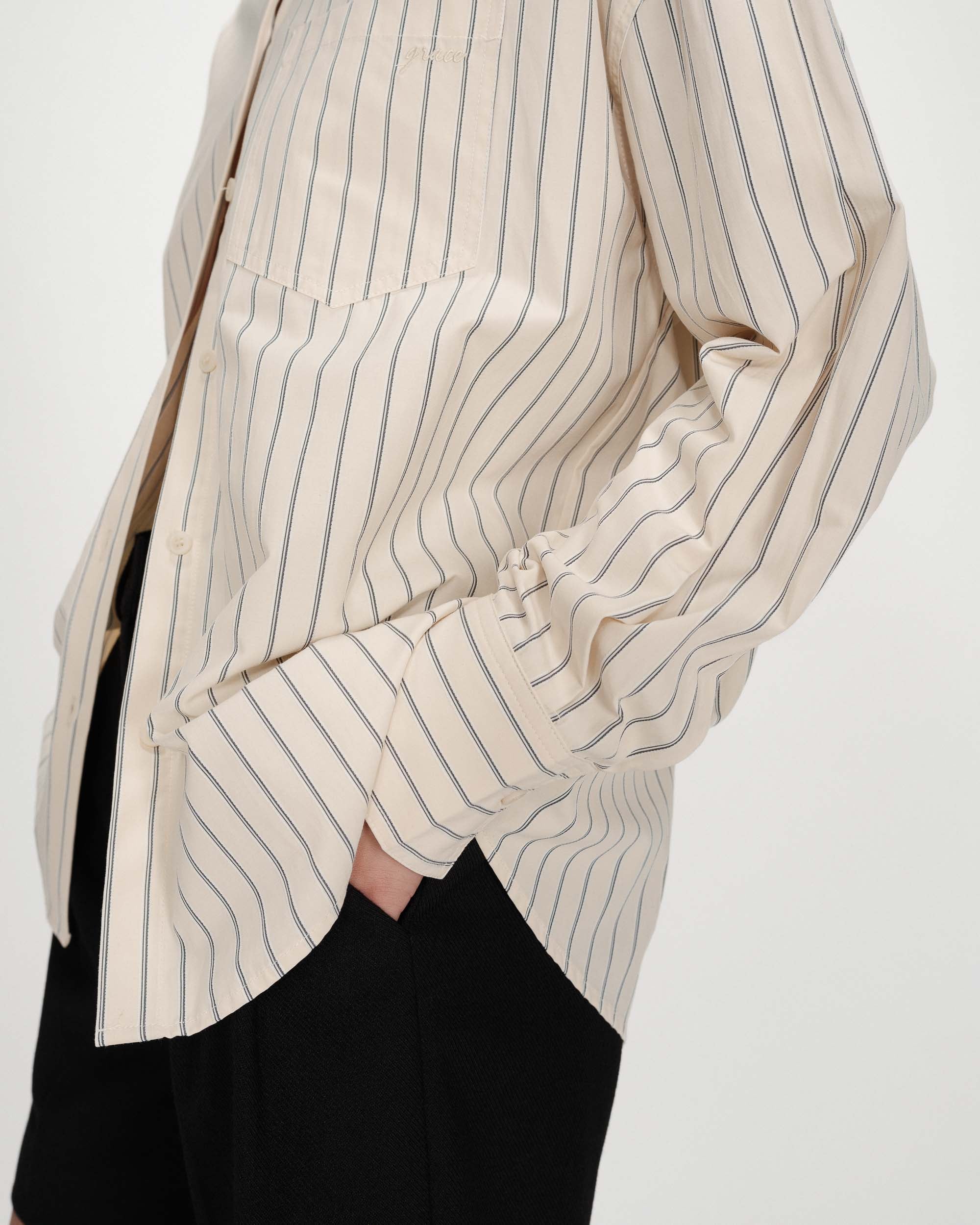 Chemise oversize vanille Valerie