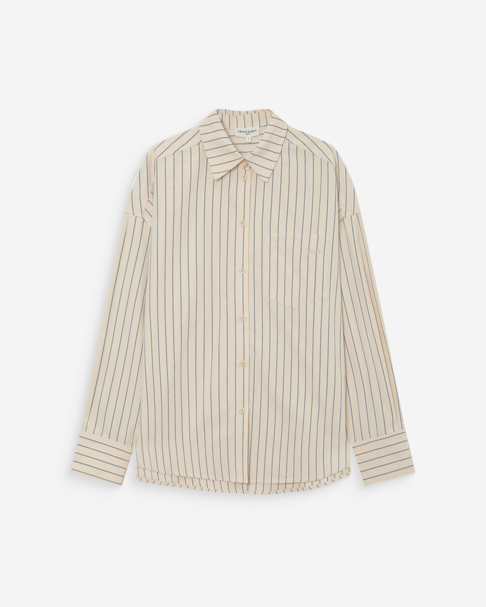 Chemise oversize vanille Valerie