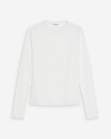 Top de encaje transparente ivoire Valmy