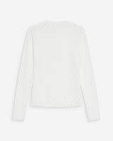 Top en dentelle transparent ivoire Valmy