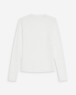 Top de encaje transparente ivoire Valmy