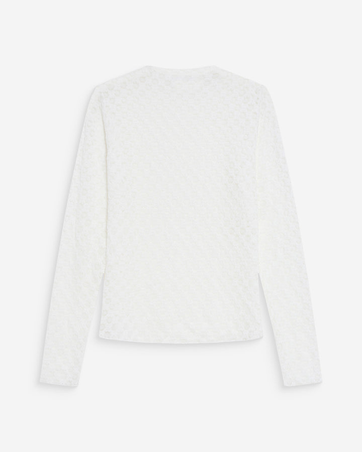Top de encaje transparente ivoire Valmy