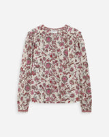 Blusa de algodón con motivo fleur Valencia