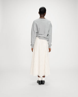 Pull oversize à message gris Valino