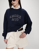 Sudadera oversize de algodón marine Valino
