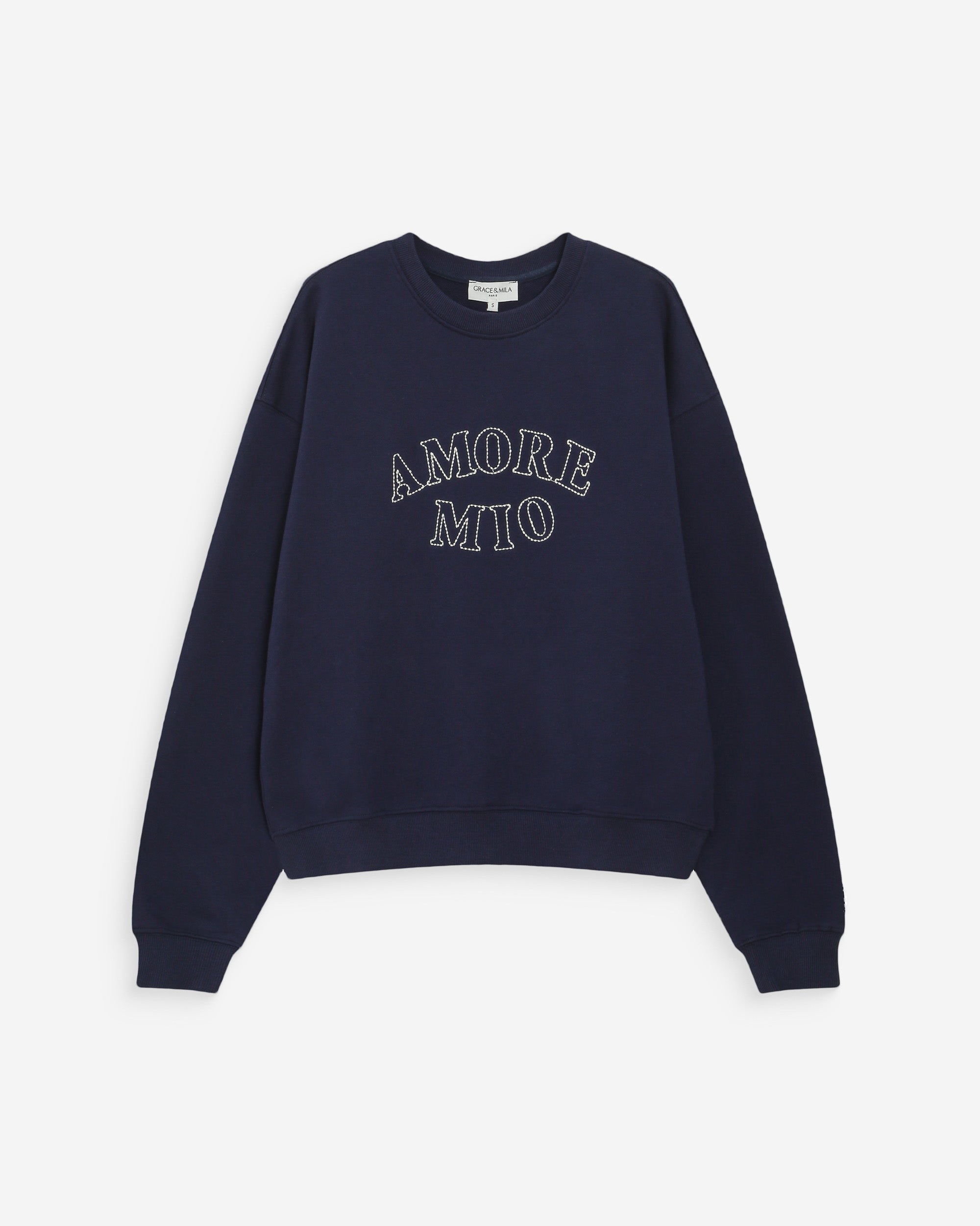 Sudadera oversize de algodón marine Valino
